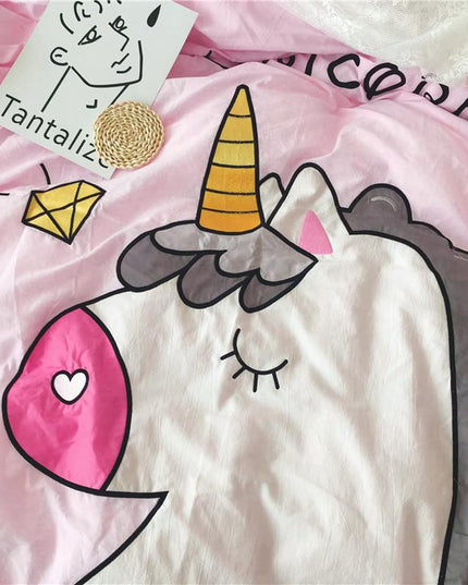 Einhorn Fantasy Traum Bett Set