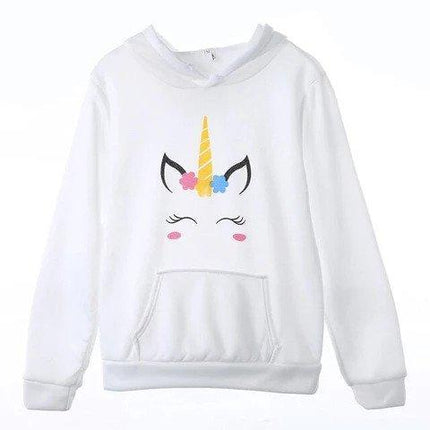 Einhorn Kapuzenpullover Frau Kawaii