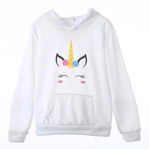 Einhorn Kapuzenpullover Frau Kawaii