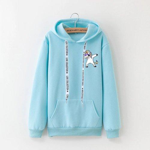 Einhorn Kapuzenpullover Frau Dab