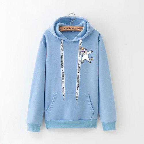 Einhorn Kapuzenpullover Frau Dab