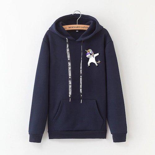 Einhorn Kapuzenpullover Frau Dab