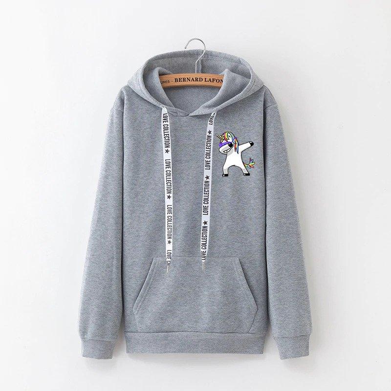 Einhorn Kapuzenpullover Frau Dab