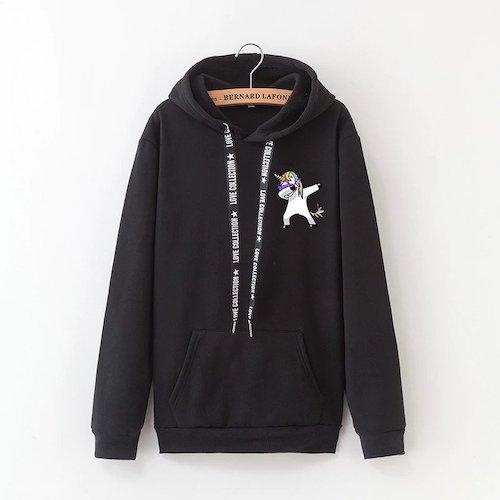 Einhorn Kapuzenpullover Frau Dab