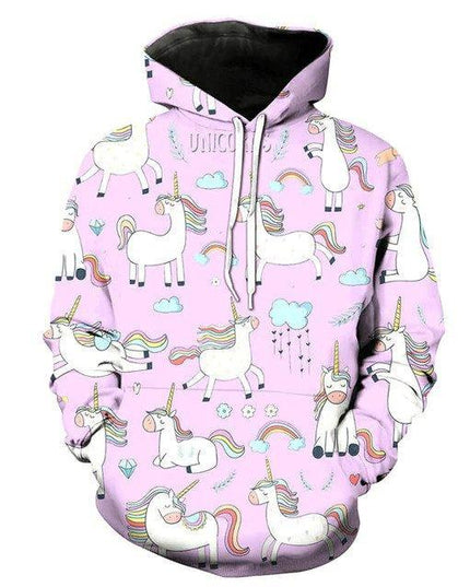 Einhorn Pullover Kinder Rosa