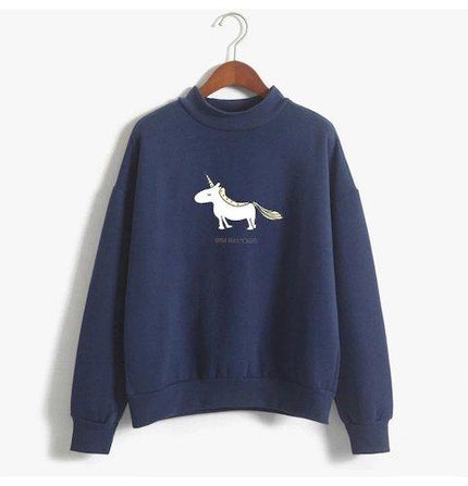Kawaii Frau Einhorn Pullover