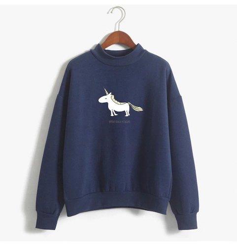 Kawaii Frau Einhorn Pullover