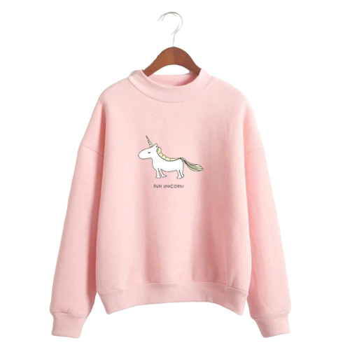 Kawaii Frau Einhorn Pullover