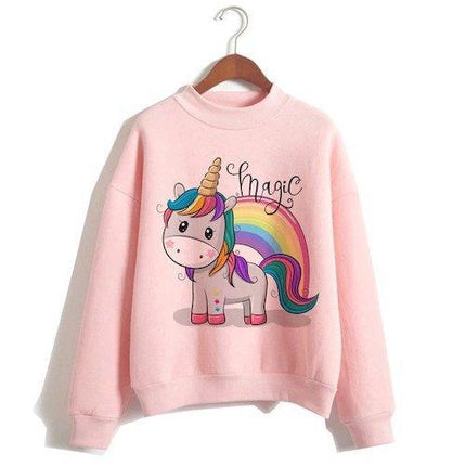 Magic Pink Einhorn Pullover Frauen
