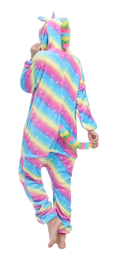 Bunte Erwachsene Einhorn Schlafanzug