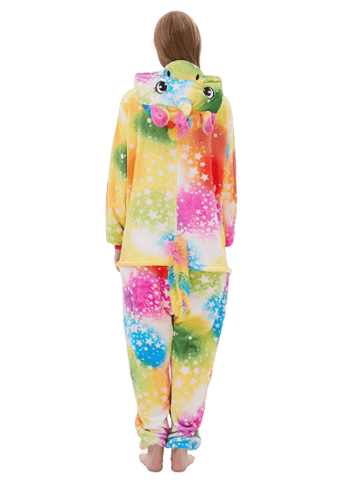 Mehrfarbige Erwachsene Einhorn Pyjamas