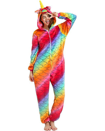 Erwachsene Einhorn Polar Fleece Pyjamas