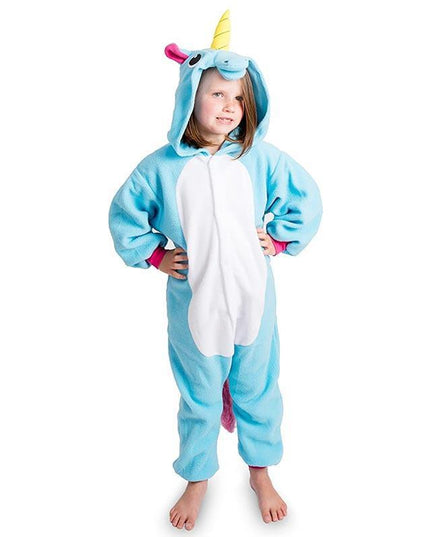 Einhorn Pyjama Kind Blau