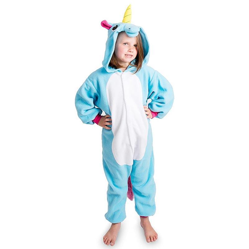 Einhorn Pyjama Kind Blau