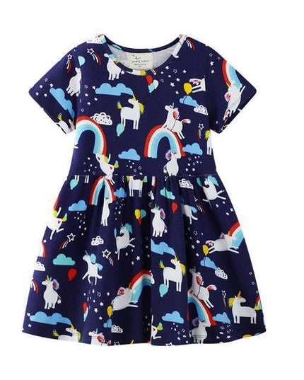 Emoji Einhorn Licht Kleid