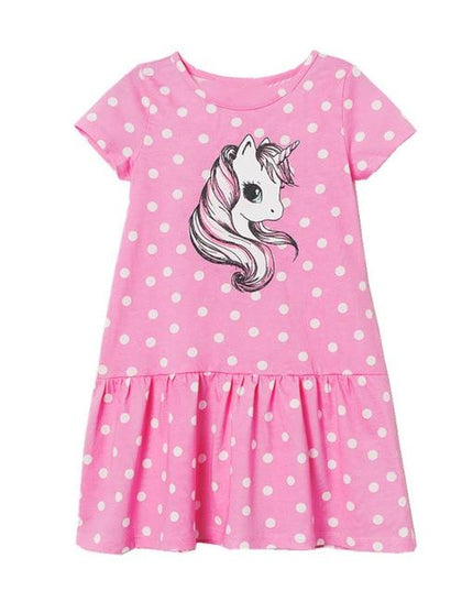 Mädchen Dot Einhorn Kleid