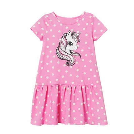Mädchen Dot Einhorn Kleid