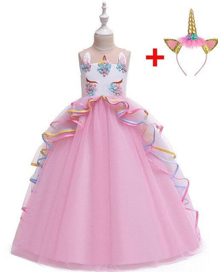 Rosa Prinzessin Einhorn Kleid