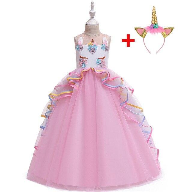 Rosa Prinzessin Einhorn Kleid