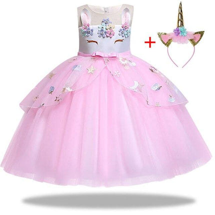 Einhorn Kleid Prinzessin Mädchen