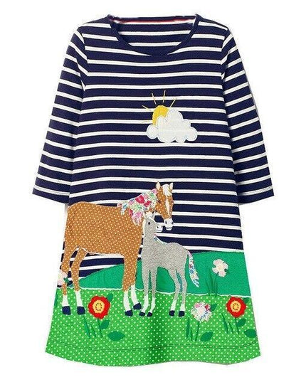 Einhorn Langes Pferd Kleid