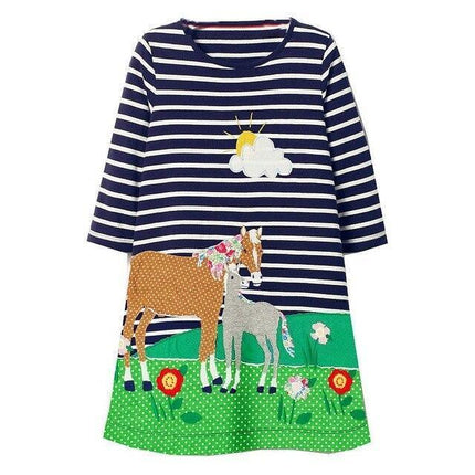 Einhorn Langes Pferd Kleid