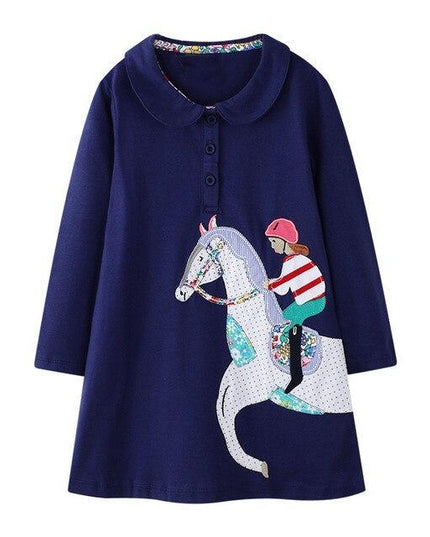 Einhorn Langes Kleid Pferd Mädchen