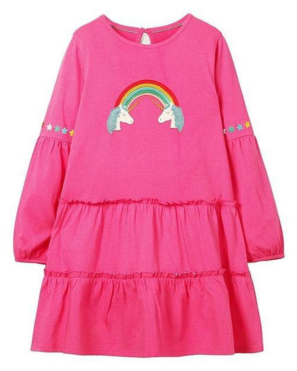 Rosa Einhorn Langes Kleid