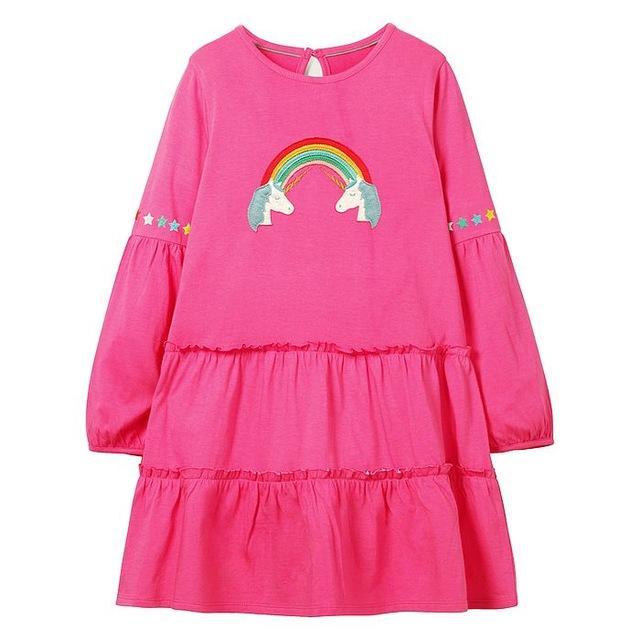 Rosa Einhorn Langes Kleid