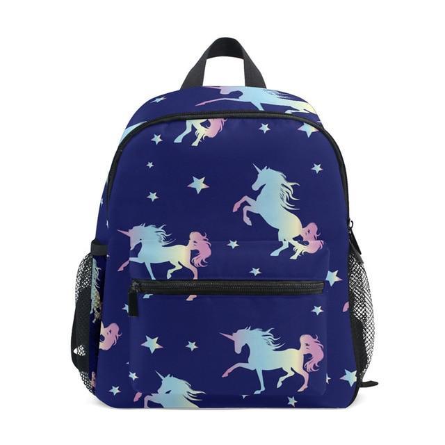 Marineblauer Einhorn-Rucksack