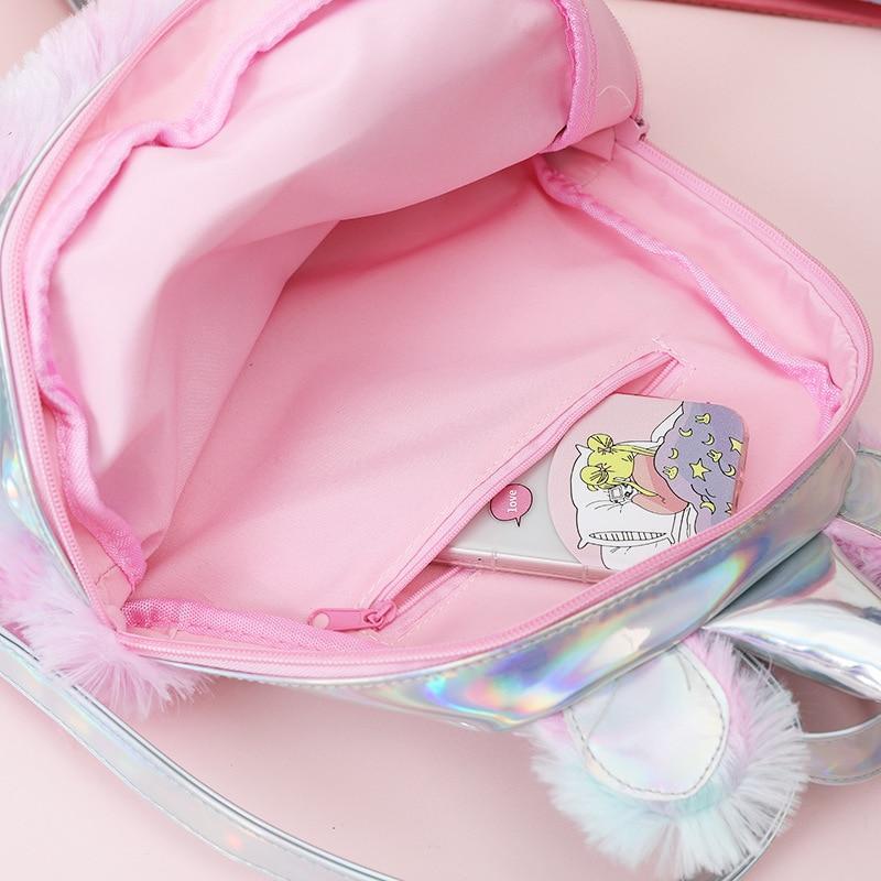 Einhorn-Fell-Rucksack