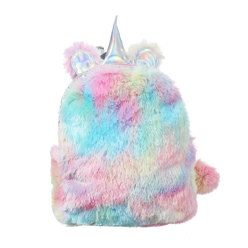Einhorn-Fell-Rucksack