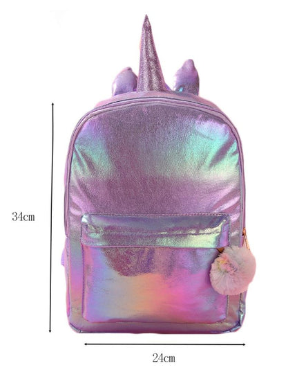 Einhorn-Rucksack Glänzend Lila