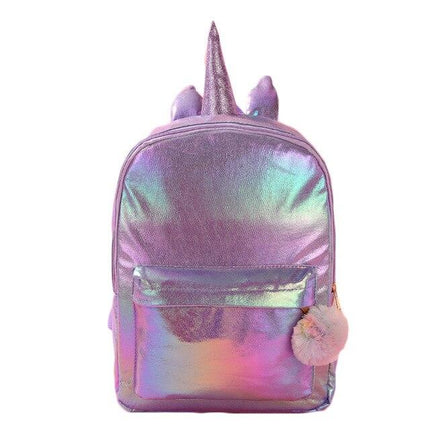 Einhorn-Rucksack Glänzend Lila