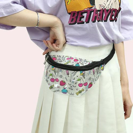 Bauchtaschen Transparent Einhorn Kawaii Frau