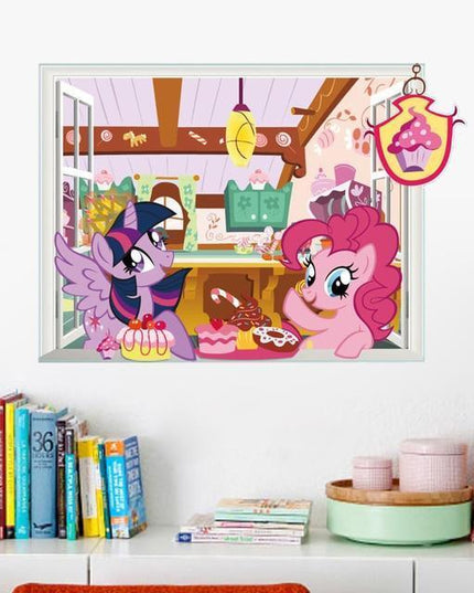 Aufkleber Einhorn Kawaii Zimmer