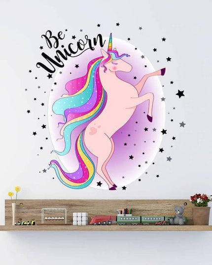 Einhorn Wandtattoo XXL