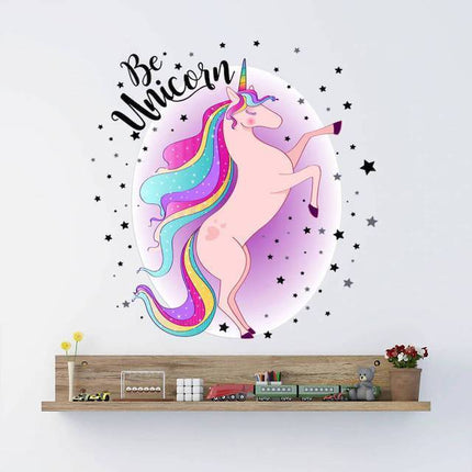 Einhorn Wandtattoo XXL