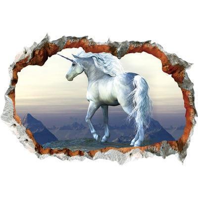 Aufkleber Fototapete Einhorn Realistisch Schlafzimmer