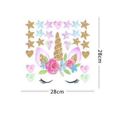 Aufkleber Emoji Einhorn Wandaufkleber