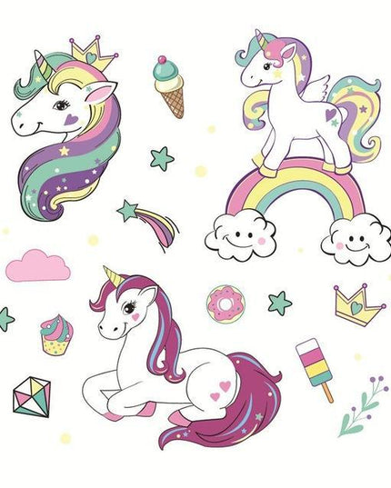 Einhorn Baby Wandaufkleber