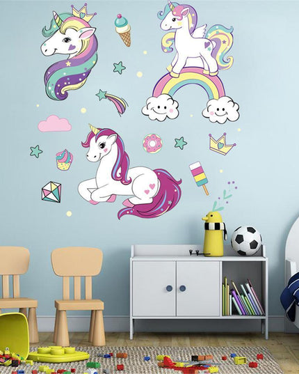 Einhorn Baby Wandaufkleber