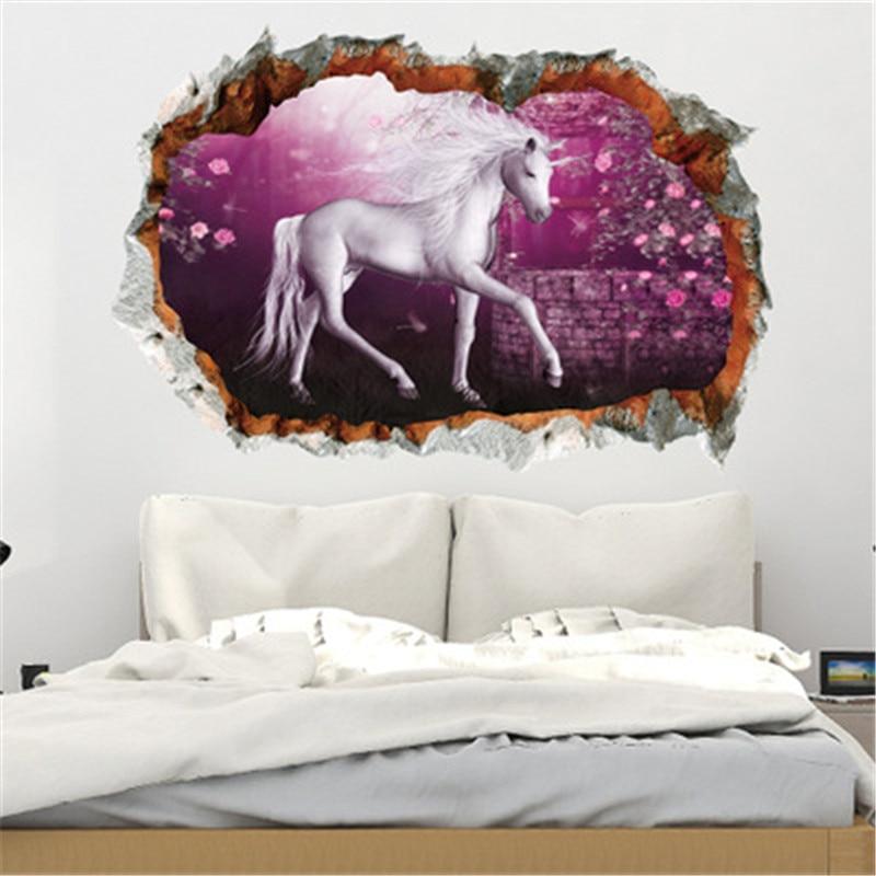 Aufkleber Einhorn Wandaufkleber Mädchenzimmer