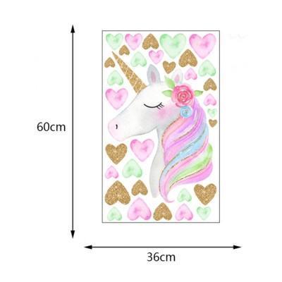 Einhorn Herz Wandaufkleber