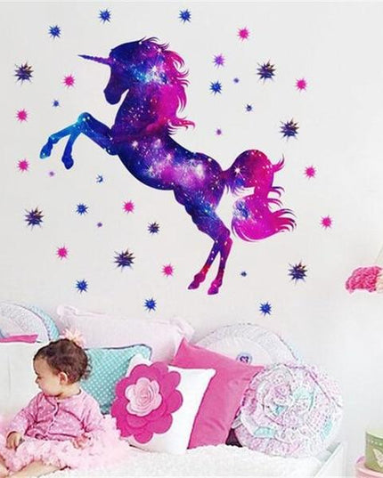 Einhorn Wandtattoo Glitzer