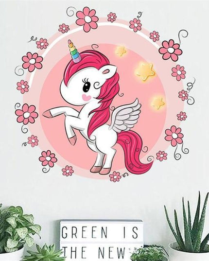 Einhorn Wandtattoo Kawaii