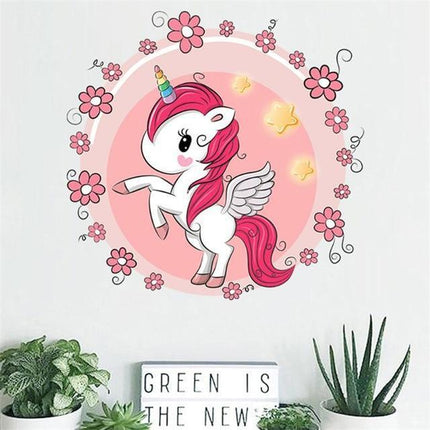 Einhorn Wandtattoo Kawaii