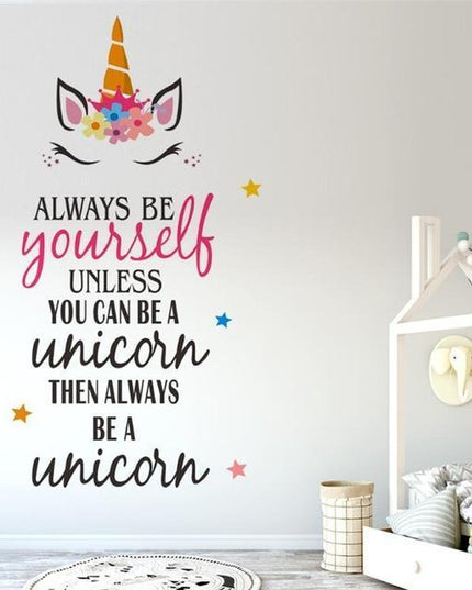 Einhorn Wandtattoo Spruch