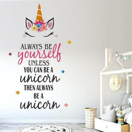 Einhorn Wandtattoo Spruch