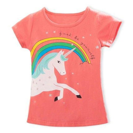 Regenbogen Einhorn Kind T-Shirt